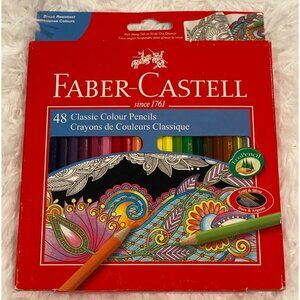 BRAND NEW VTG Faber-Castell Classic Colour Pencils 48 Colour In A Cardboard Box